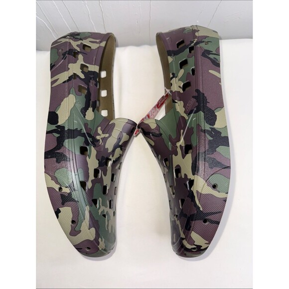 Vans TRK Green & Brown Camouflage Slip-On Water Shoes main image 2